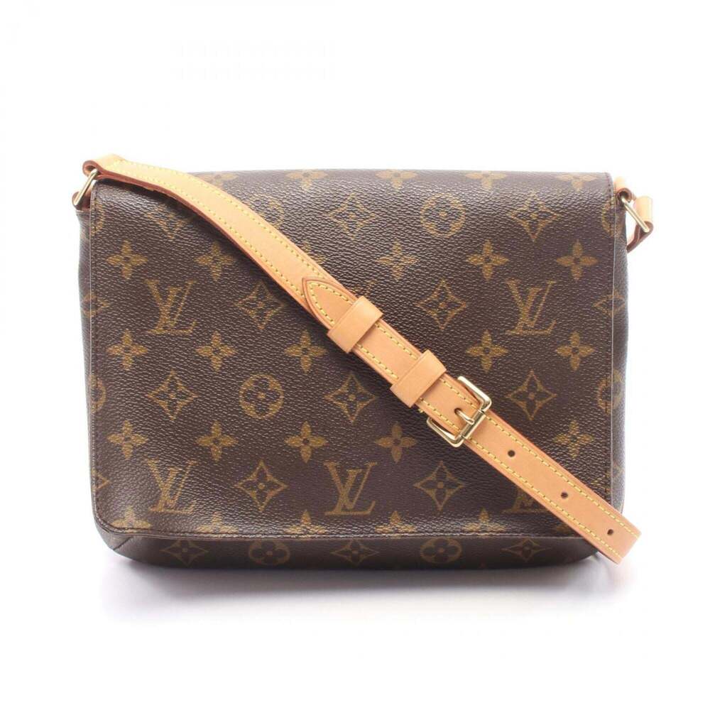 LOUIS VUITTON Brown Monogram Leather Shoulder Bag